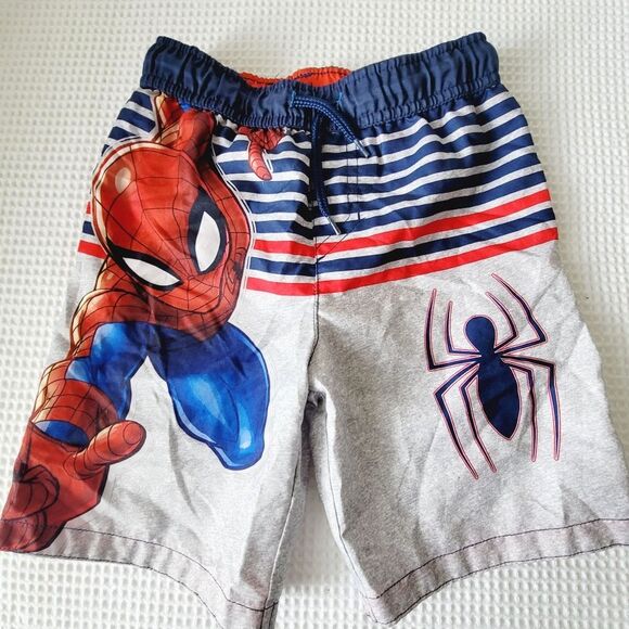 Marvel Spiderman Boys Swim lined Trunks size S - Picture 1 of 9